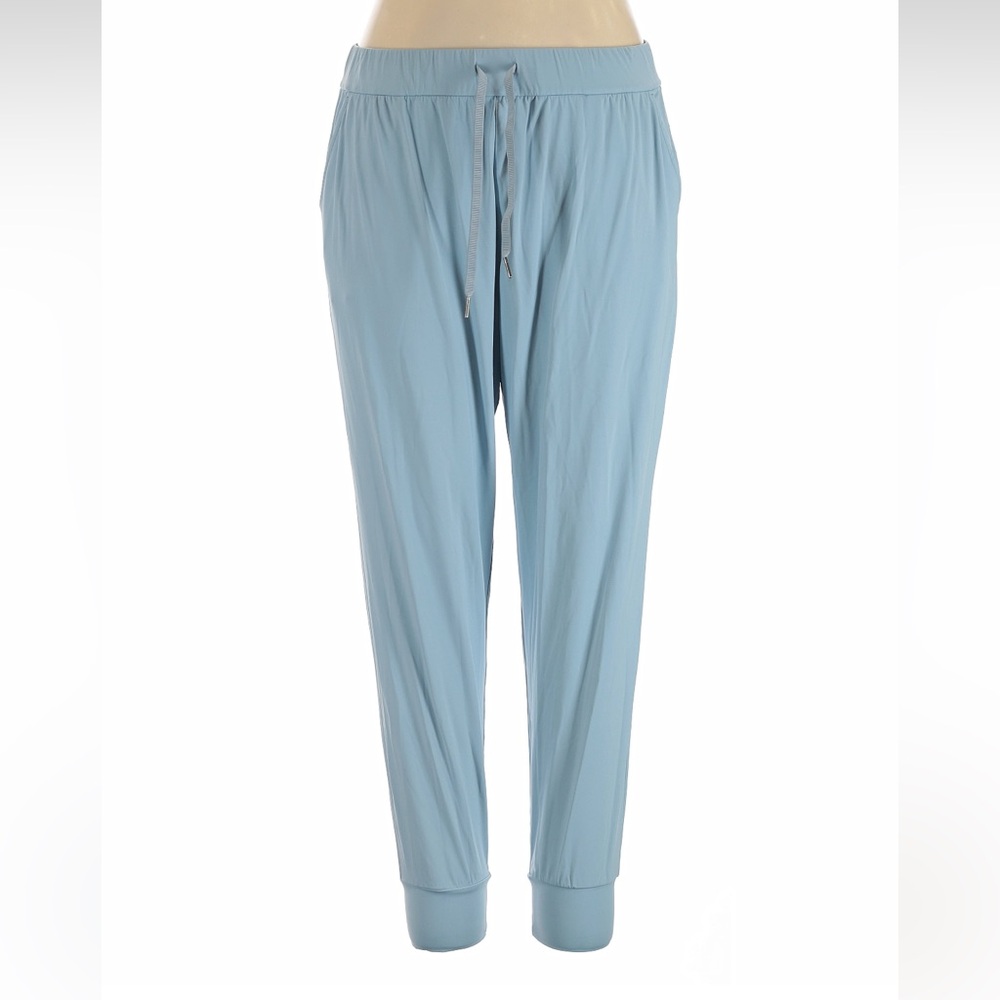 Light Blue Drawstring Jogger Pants for Women